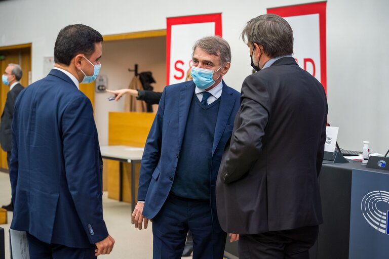 Foto 3: David SASSOLI, EP President meets with S&D group