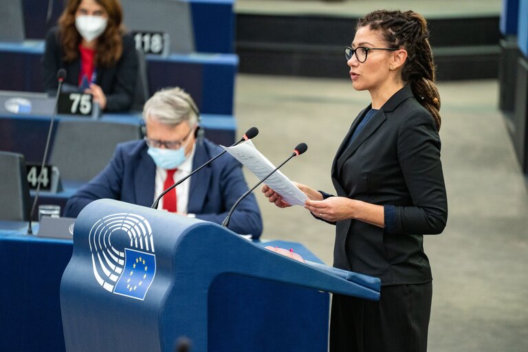 Fotografi 26: EP Plenary Session - Introduction of a European Social Security number with a personal labour card - O.Q. to Commission