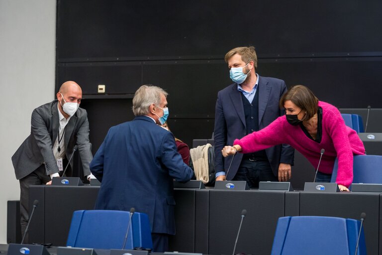 Foto 6: David SASSOLI, EP President meets with S&D group