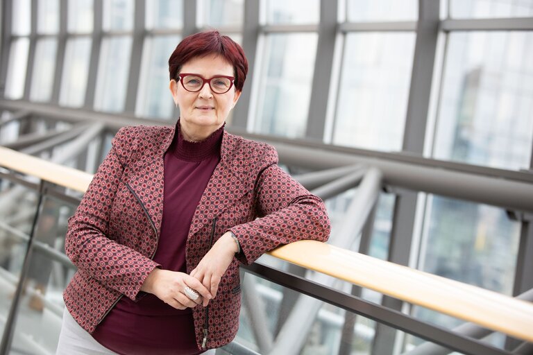 Birgit SIPPEL and her team in the EP in Brussels