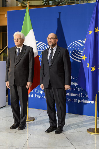 Fotografie 19: Official visit of the Italian President to the European Parliament in Strasbourg.