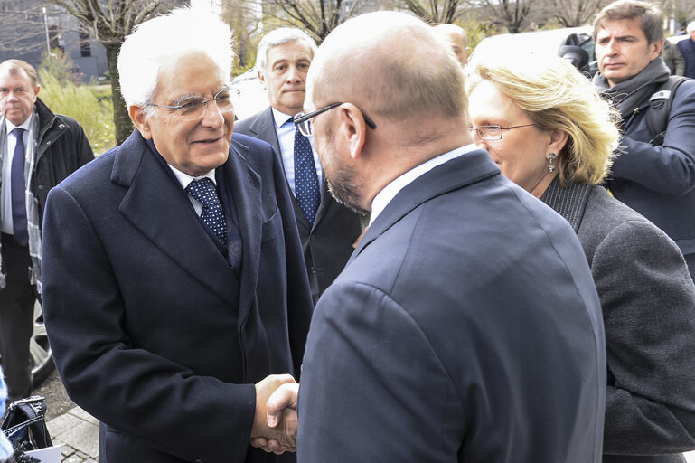 Fotografie 20: Official visit of the Italian President to the European Parliament in Strasbourg.