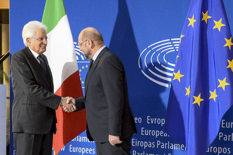 Fotó 17: Official visit of the Italian President to the European Parliament in Strasbourg.