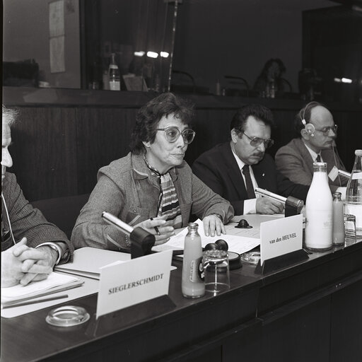 Fotografija 5: Socialists Meeting at the European Parliament in Brussels in December 1983