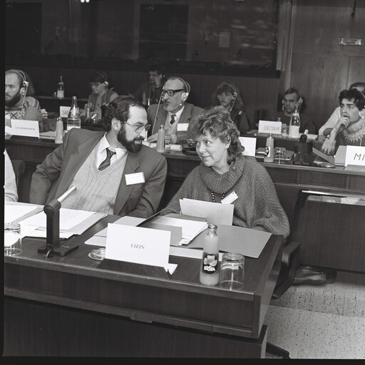 Fotografija 7: Socialists Meeting at the European Parliament in Brussels in December 1983