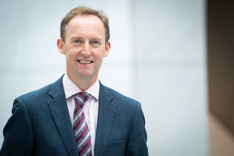 Barry Andrews in the EP in Brussels