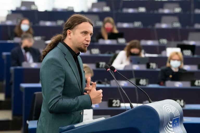 Fotografia 8: EP Plenary session - Pushbacks at the EU's external border