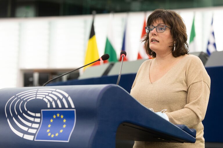 Fotografija 6: EP Plenary session - General budget of the European Union for the financial year 2022 - all sections