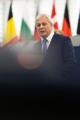 Fotogrāfija 8: EP Plenary session - General budget of the European Union for the financial year 2022 - all sections