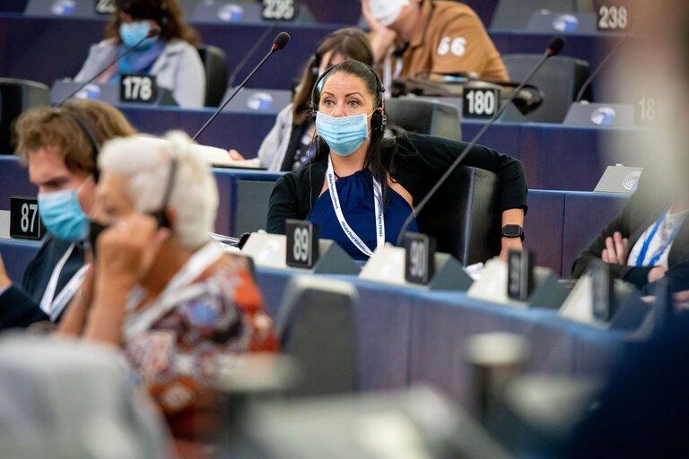 Fotó 40: Conference on the Future of Europe (CoFoE) - Citizens' panel 1 - Plenary session