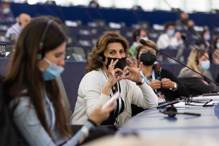 Fotografie 32: Conference on the Future of Europe (CoFoE) -  Citizens' panel 2 - Plenary session