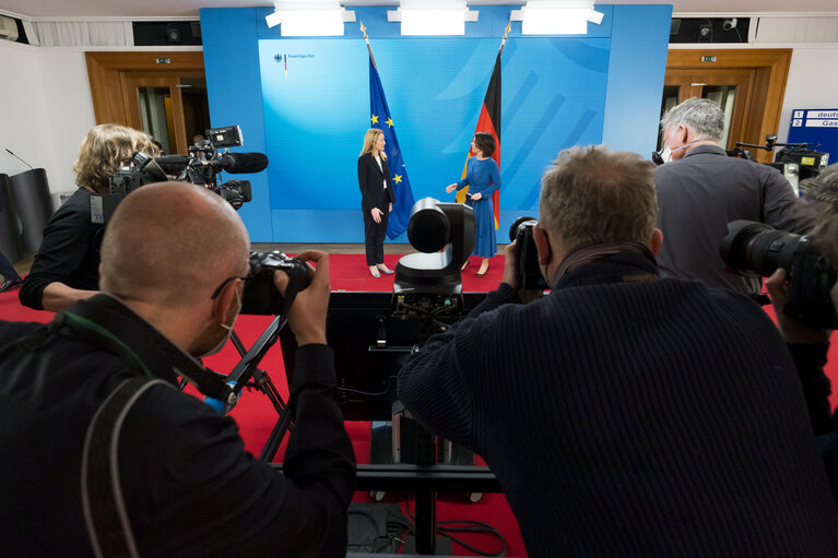 Official Visit of Roberta METSOLA, EP President to Berlin - Meeting with Annalena BAERBOCK, German Federal Minister for Foreign Affairs