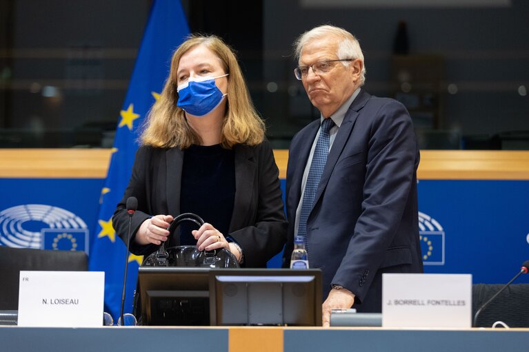 Fotografie 22: AFET - SEDE joint committee - Exchange of views with Josep BORRELL, Vice President of the European Commission/High Representative of the European Union for Foreign Affairs and Security Policy on a Strategic Compass for the EU