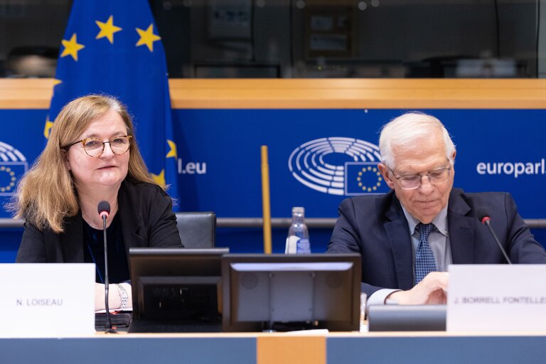 Fotografie 18: AFET - SEDE joint committee - Exchange of views with Josep BORRELL, Vice President of the European Commission/High Representative of the European Union for Foreign Affairs and Security Policy on a Strategic Compass for the EU