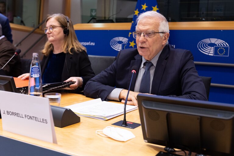 Fotografie 8: AFET - SEDE joint committee - Exchange of views with Josep BORRELL, Vice President of the European Commission/High Representative of the European Union for Foreign Affairs and Security Policy on a Strategic Compass for the EU