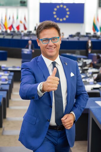 Fotografia 5: Angelo CIOCCA in the EP in Strasbourg