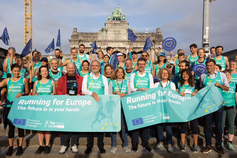 Fotografija 7: Brussels 20 km running race start