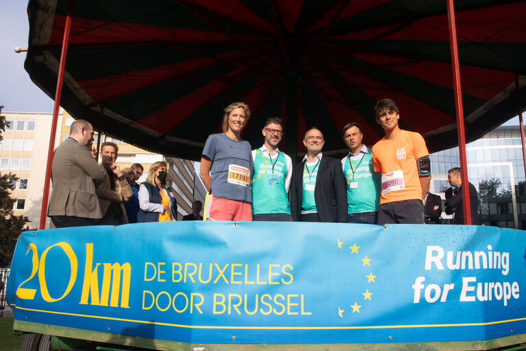 Fotografija 1: Brussels 20 km running race start