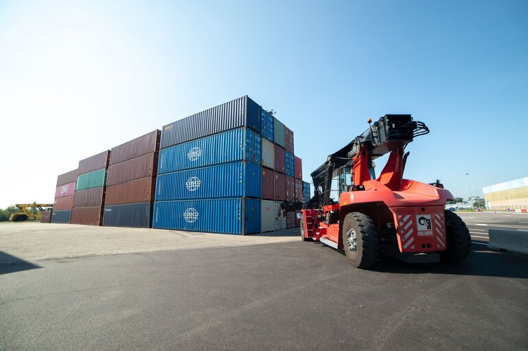 Freight transport at the Port of Strasbourg (Port Autonome de Strasbourg)