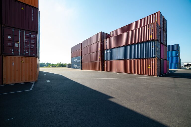 Freight transport at the Port of Strasbourg (Port Autonome de Strasbourg)