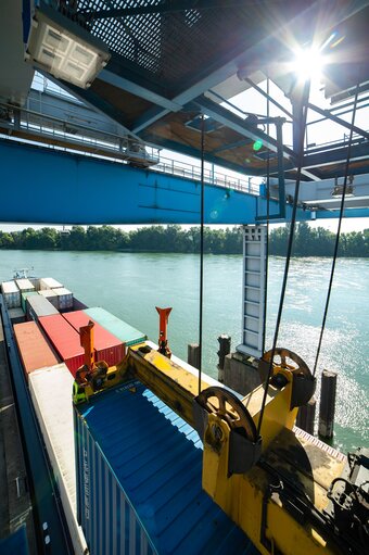 Freight transport at the Port of Strasbourg (Port Autonome de Strasbourg)