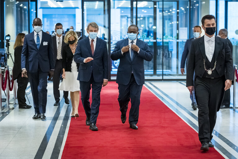 David SASSOLI, EP President meets with Umaro SISSOCO EMBALO, President of Guinea-Bissau