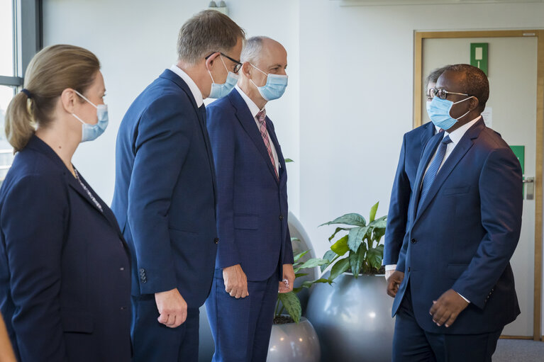 Fotografia 11: David SASSOLI, EP President meets with Umaro SISSOCO EMBALO, President of Guinea-Bissau