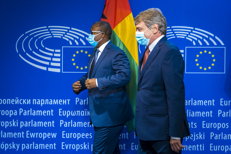 David SASSOLI, EP President meets with Umaro SISSOCO EMBALO, President of Guinea-Bissau