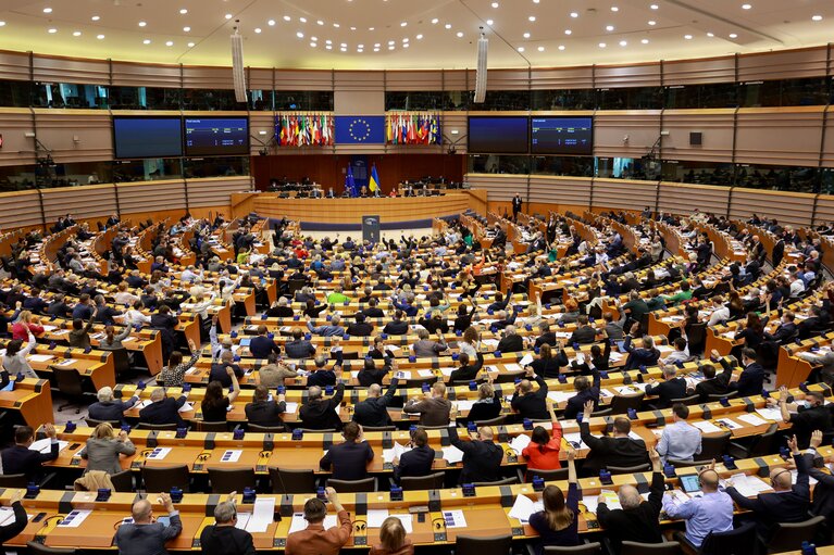 Photo 9 : EP Plenary session- Voting session