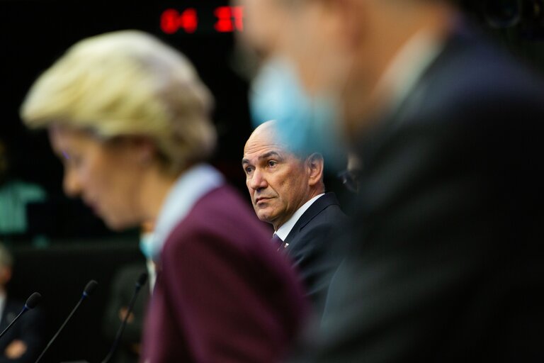 Foto 14: Joint press conference - Programme of the Slovenian Presidency