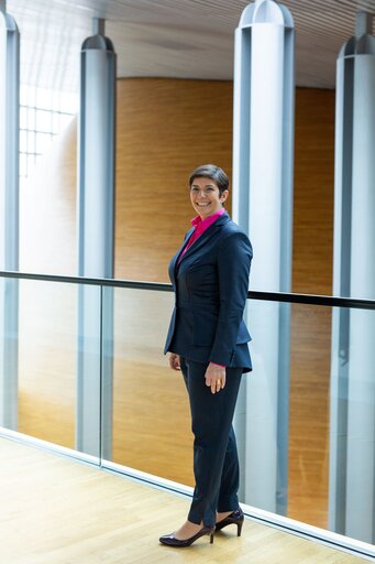 Potraits of VP Klara DOBREV in the EP in Strasbourg