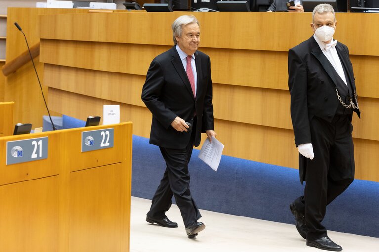 Φωτογραφία 18: EP Plenary session - Address by Antonio GUTERRES, Secretary General of the United Nations