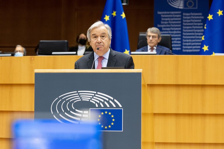 Φωτογραφία 13: EP Plenary session - Address by Antonio GUTERRES, Secretary General of the United Nations