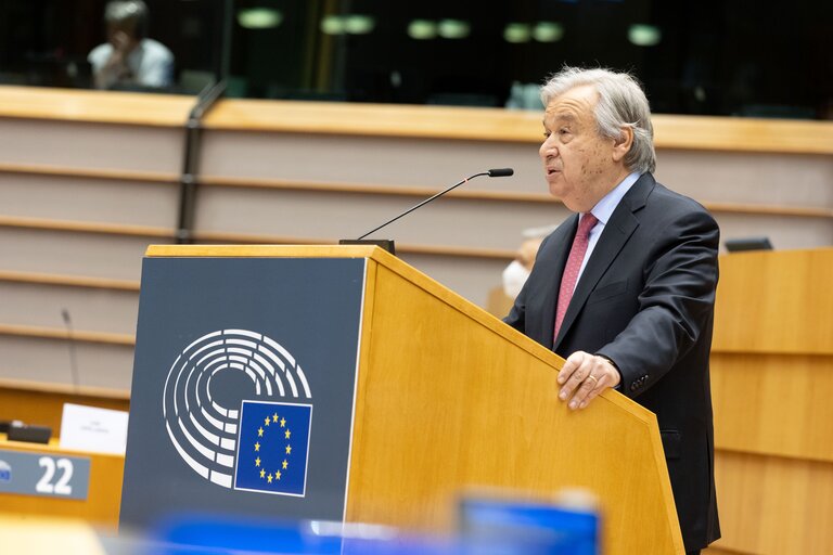 Φωτογραφία 10: EP Plenary session - Address by Antonio GUTERRES, Secretary General of the United Nations