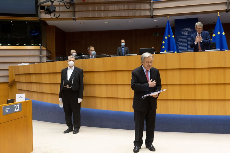 Fotografija 3: EP Plenary session - Address by Antonio GUTERRES, Secretary General of the United Nations