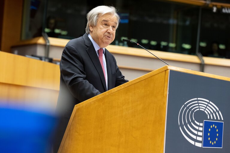 Fotografija 5: EP Plenary session - Address by Antonio GUTERRES, Secretary General of the United Nations