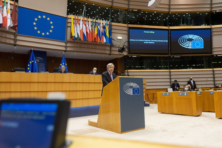 Fotografija 4: EP Plenary session - Address by Antonio GUTERRES, Secretary General of the United Nations