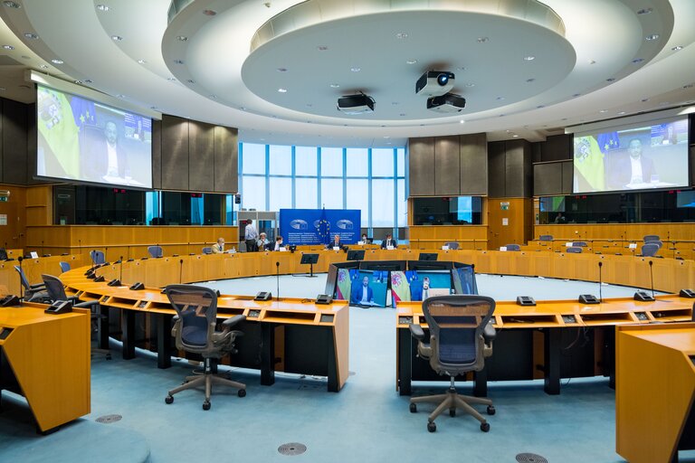 Fotografie 5: David SASSOLI, EP President participates in the meeting of the Bureau of the Parliamentary Assembly of the Union for the Mediterranean