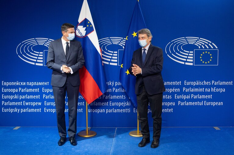 Nuotrauka 6: David SASSOLI, EP President meets with Borut PAHOR, President of Slovenia