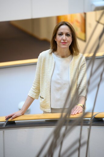 Cristina MAESTRE in the EP in Brussels.