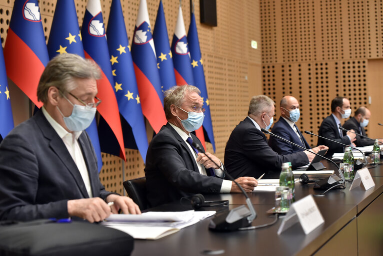 Fotografija 7: Meeting with the Slovenian Presidency - Conference of Presidents with the Slovenian Presidency