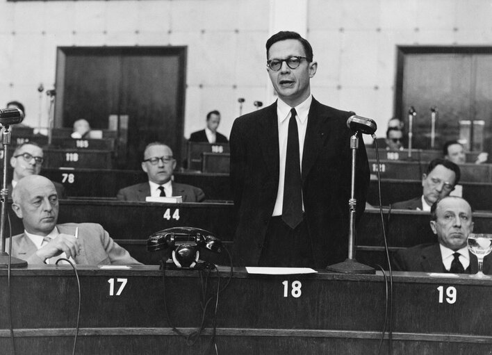 Robert MARGULIES during a session Strasbourg, France, June 30 1960.