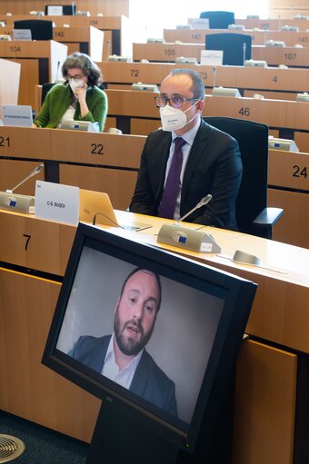 Fotografie 7: INGE Committee - Hearing on the Role of Social Media Platforms for spreading and developing disinformation and for detecting and countering it