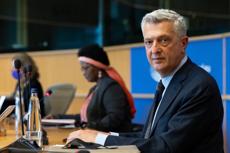 Fotografia 11: DEVE Committee - Forced displacement situation - global challenges and prospects - Exchange of views - Filippo GRANDI, United Nations High Commissioner for Refugees