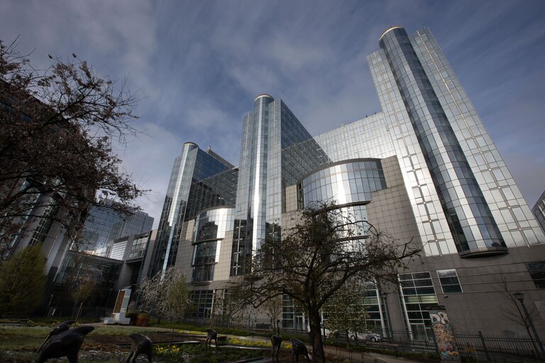 General views of several EP buildings in Brussels