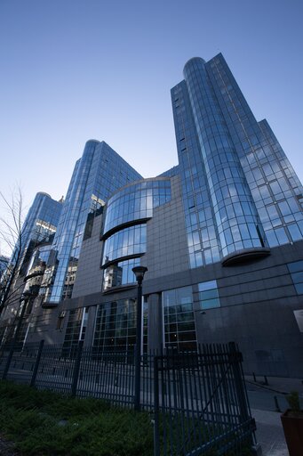 General views of several EP buildings in Brussels