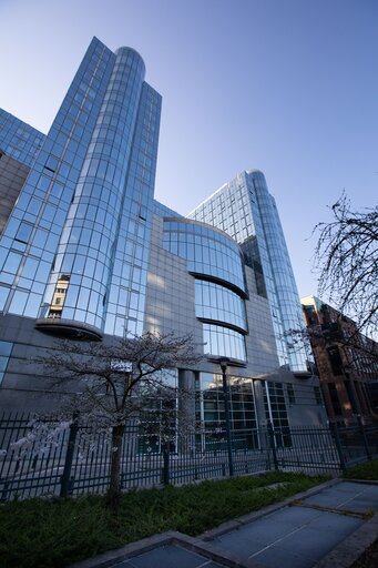 General views of several EP buildings in Brussels