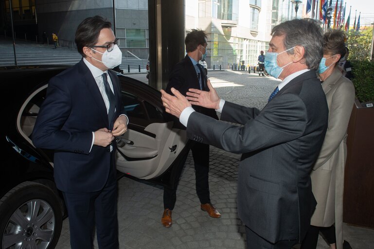 David SASSOLI, EP President meets with Stevo PENDAROVSKI, President of North Macedonia