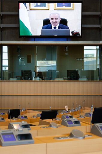 Fotografija 7: AFET Committee - Exchange of views with Mohammed SHTAYYEH, Palestinian Prime Minister