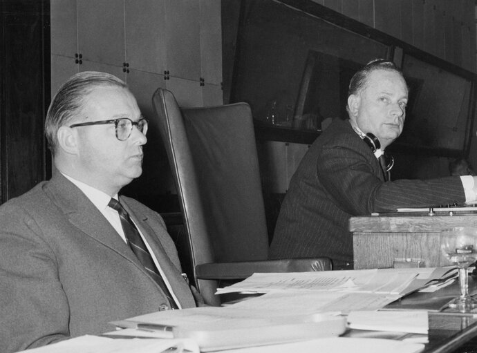 Fotografia 2: Edoardo BATTAGLIA during a session in Strasbourg, France, March 31, 1960.